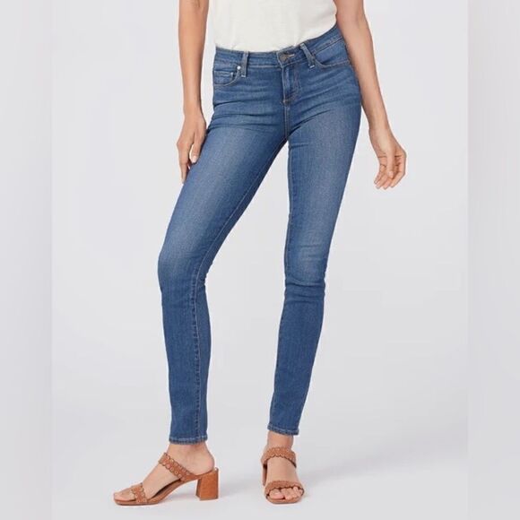 Paige Verdugo Ultra Skinny Jeans Medium Wash Size 24 - Picture 1 of 6